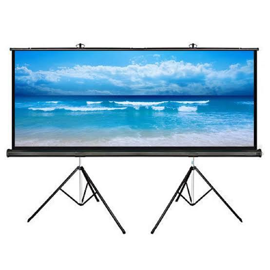 Inlight Tripod Stand Projector Screen (16:9 Format)  - Supports Ultra HD-3D-4K.