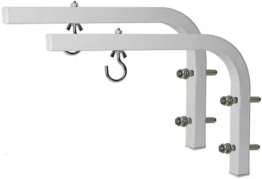 Inlight® Universal L Shaped Wall Hangers for Hanging Projector Screen, Comes with Hook and Screws, Adjustable, 11 Inch Length